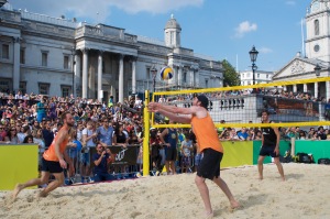 Beach Volleyball in Trafalgar Square, Brasil Day, August 08 2015, by Ronise Nepomuceno
