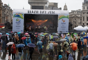 Stage at Brazil Day 2016 London, Trafalgar Swuare